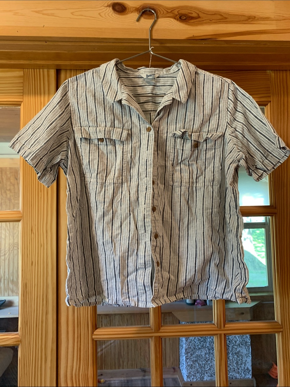 Women's Duluth By Duluth Trading Co Artisan Hemp Cotton Untucked Camp Shirt L